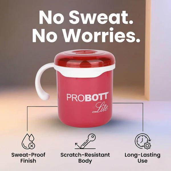 Probott lite Cuppa Stainless Steel Mug Pink 280ML