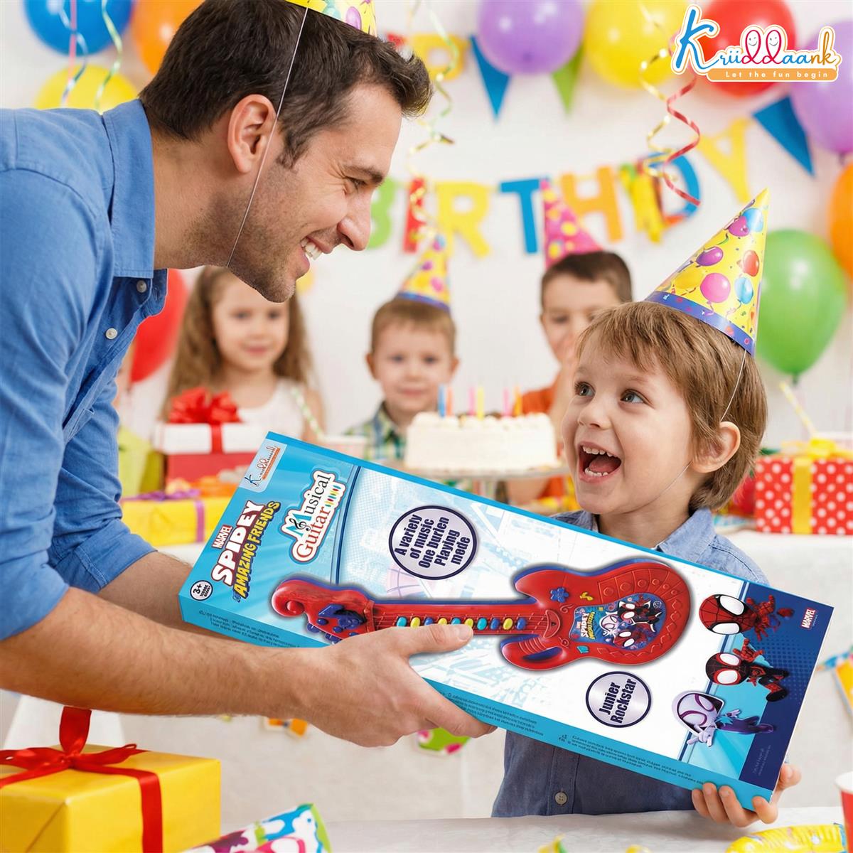 Kriiddaank Spiderman Musical Guitar for Toddlers - Junior Rockstar Sing