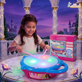 Kriiddaank Barbie Electronic Flash Drum with 3D Rhythm Lights & Music