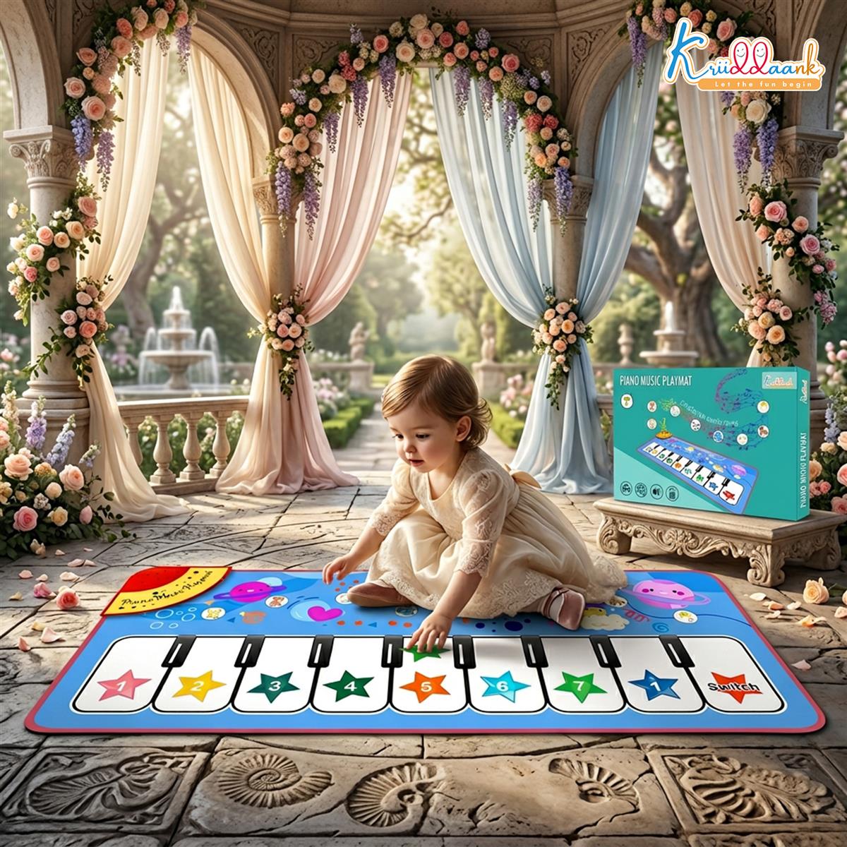Kriiddaank Piano Music Play Mat for Kids - Interactive Musical Learning