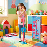 Kriiddaank Hasbro Peppa Pig Portable Wireless Karaoke Microphone with Adjustable Stand for Kids