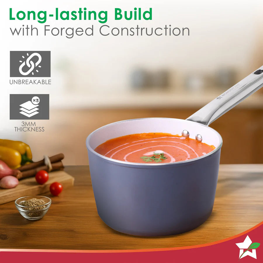 Wonderchef  Eco-Glide Ceramic Saucepan 16cm, 1.7L