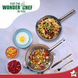 Wonderchef Stella Triply Stainless Steel Fry Pan | 24 cm, 1.7 L