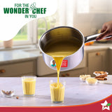 Wonderchef Stella Triply Stainless Steel Milk Pan | 16 cm, 1.7 L