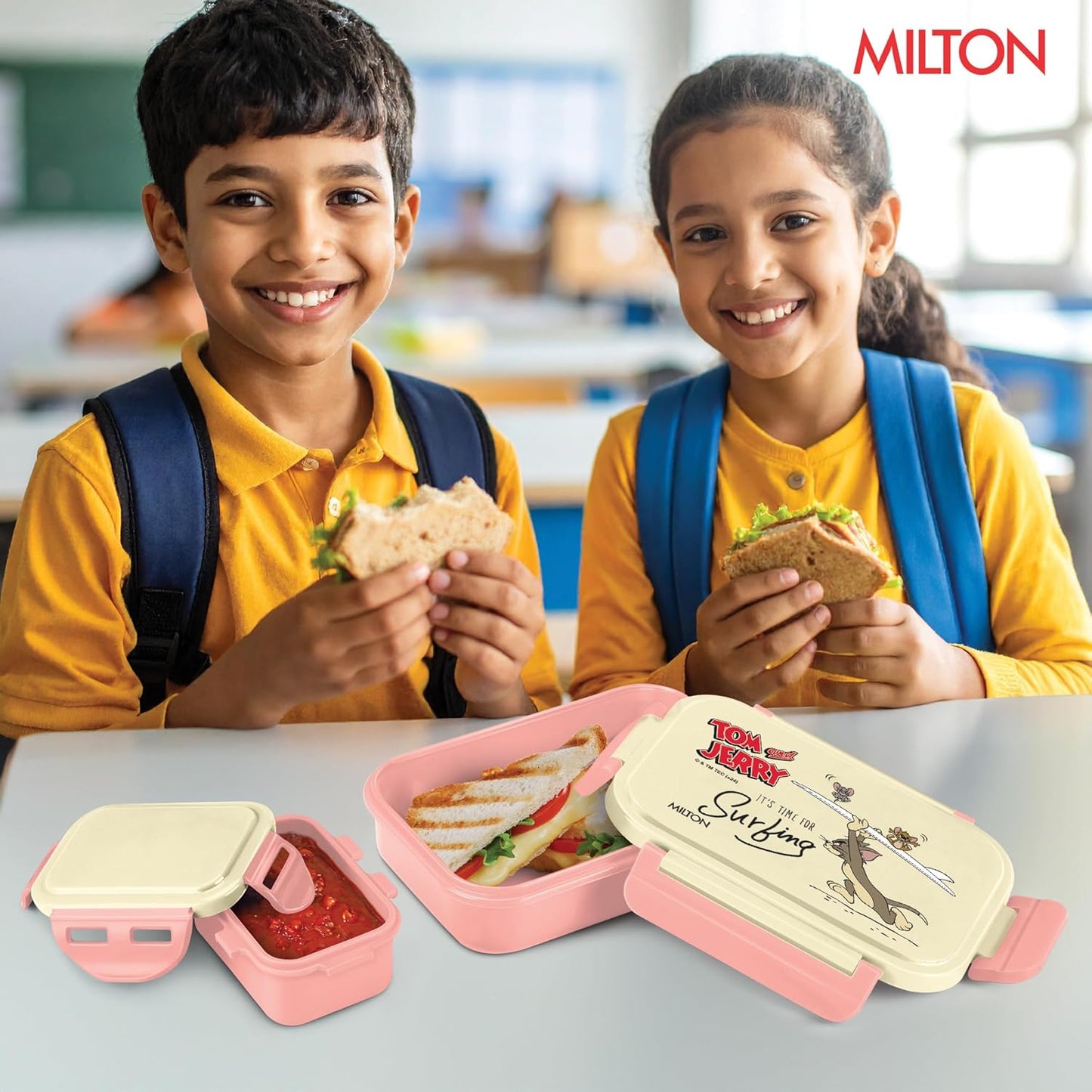 Milton Candy Plastic Tiffin Pink 520ML