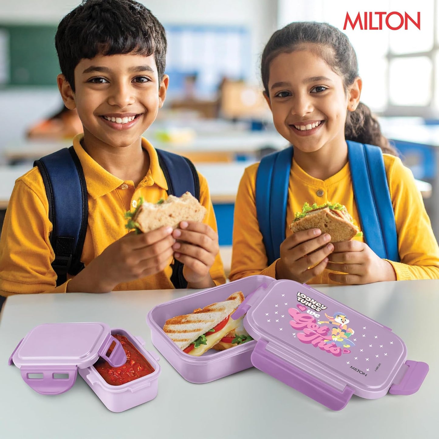 Milton Candy Plastic Tiffin Purple 520ML