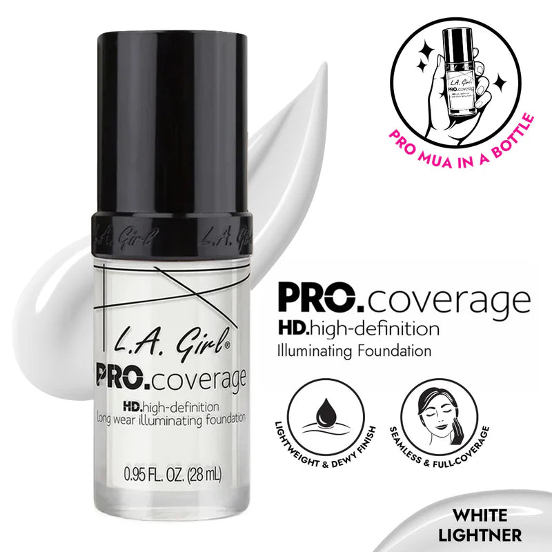 L.A. Girl White Lightner pro Coverage Illuminating Foundation