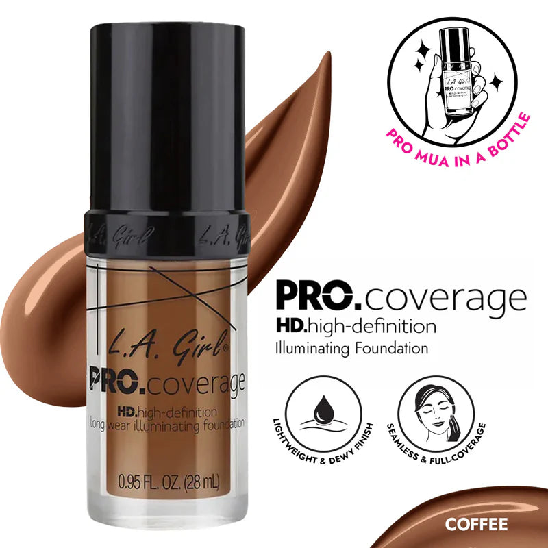 L.A. Girl Coffee pro Coverage Illuminating Foundation