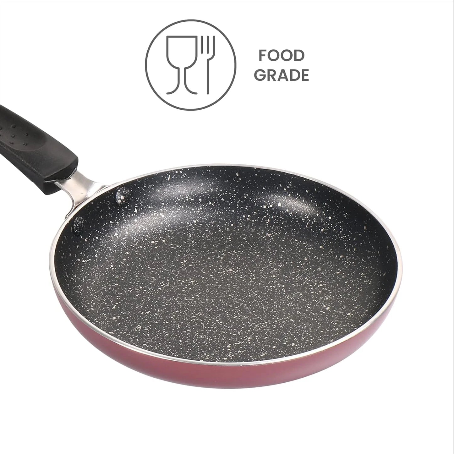 Milton Granito Non Induction Fry Pan Burgundy