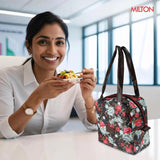 Milton Floral Lunch Bag Black