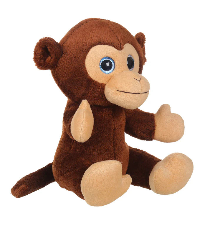 Mirada Glitter Eye Monkey Toy - Brown – 25cm