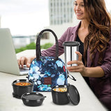 Milton Floret Lunch Box Blue