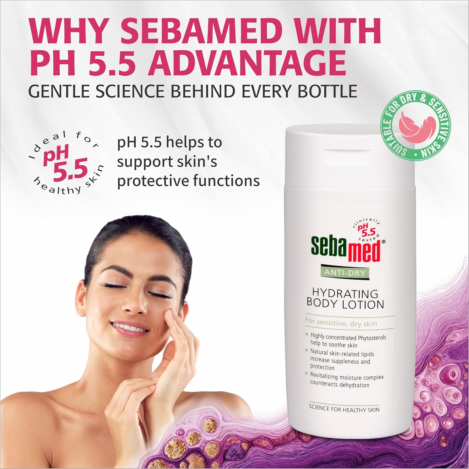 SebaMed Anti-Dry Hydrating Body Lotion, 200ML