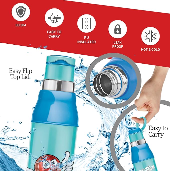 Milton Kool Steelight Stainless Steel Bottle Sea Green