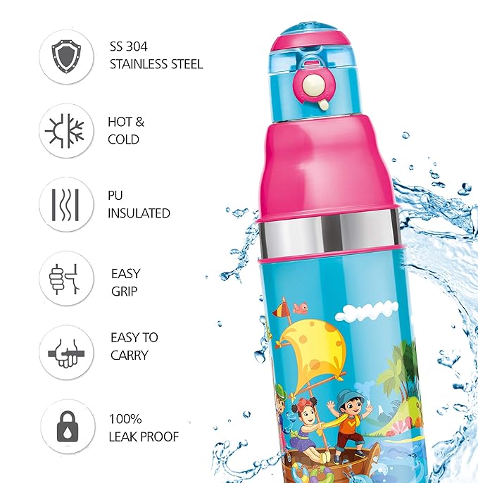 Milton Kool Stunner Kids Water Bottle Blue 400ML