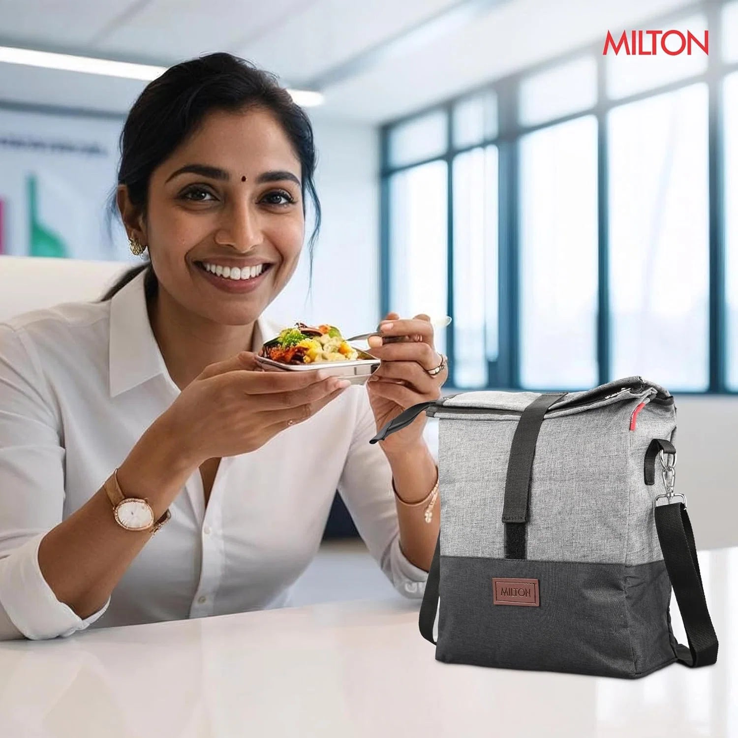 Milton Flex Lunch Bag Grey
