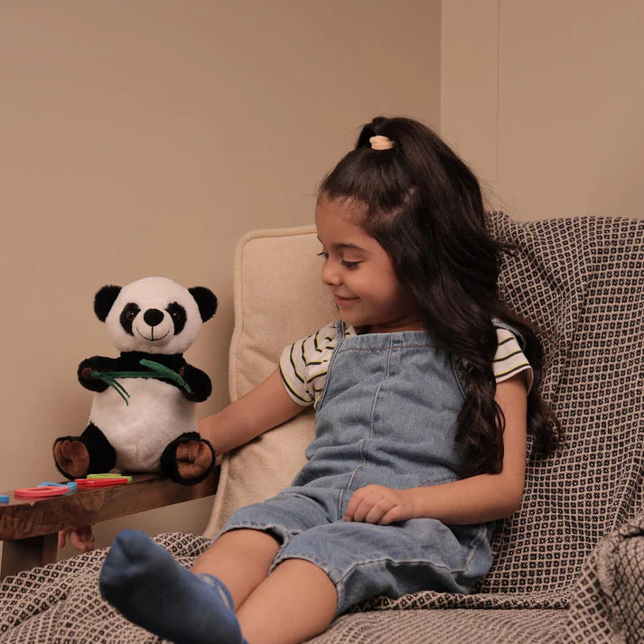 Mirada Panda with Leaf Toy – 22cm