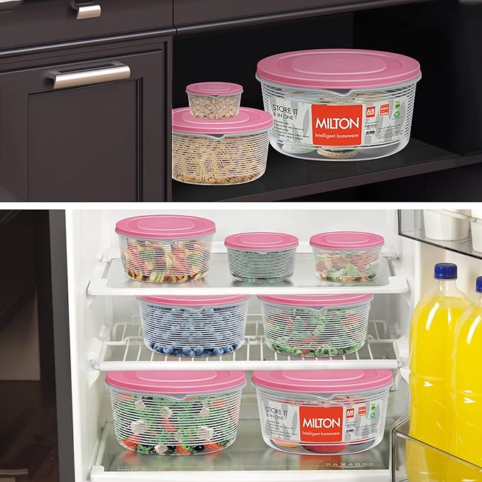 Milton Store It Storage Pink 6pcs set