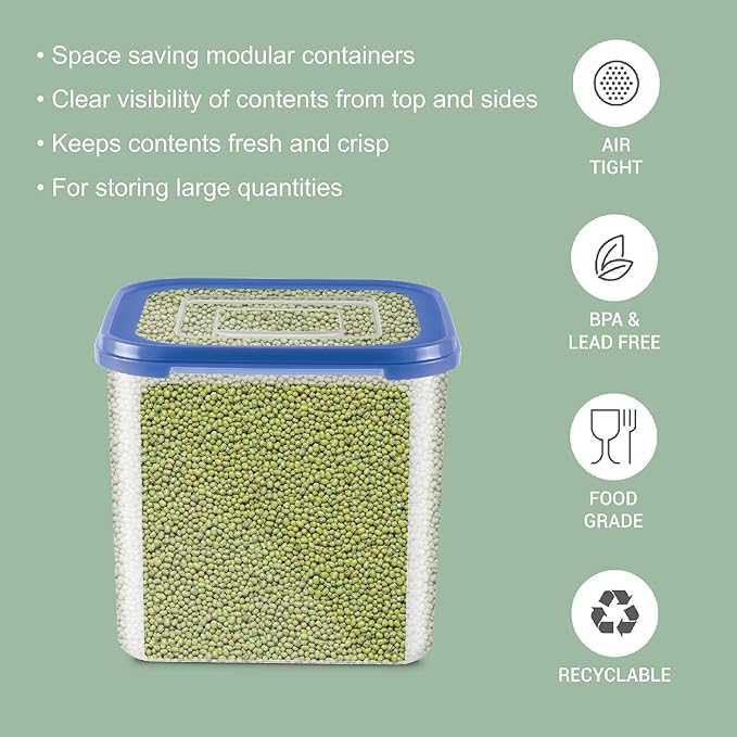 Milton Stacko 360 Square Container Blue 4500ML