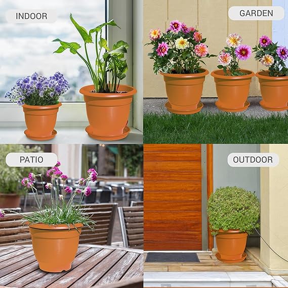 Milton Blossom Mate Tray 3 Terracotta Brown