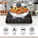 Milton Stainless Steel Kadhai with Glass Lid