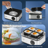 Milton 2-In-1 Egg Boiler & Poacher 500W