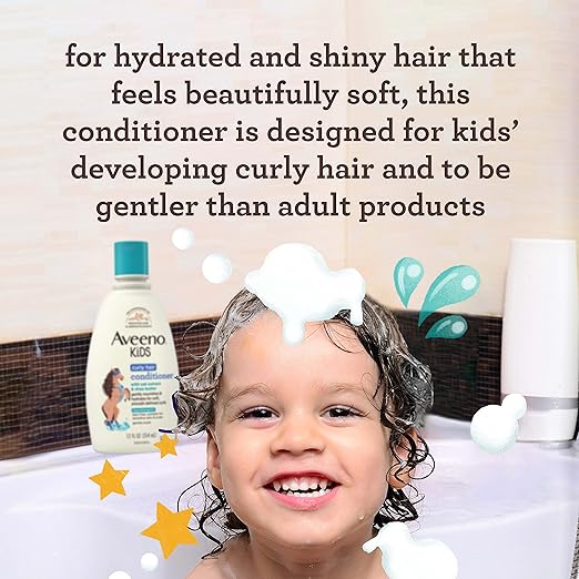 Aveeno Baby Kids Curly Hair Conditioner  - 354ML