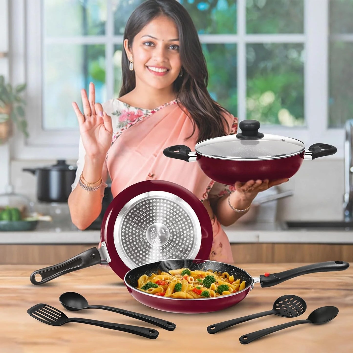 Milton Kitchen Jewel  7Pcs Peach
