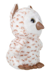Mirada Glitter Eye Owl Toy - White – 28cm