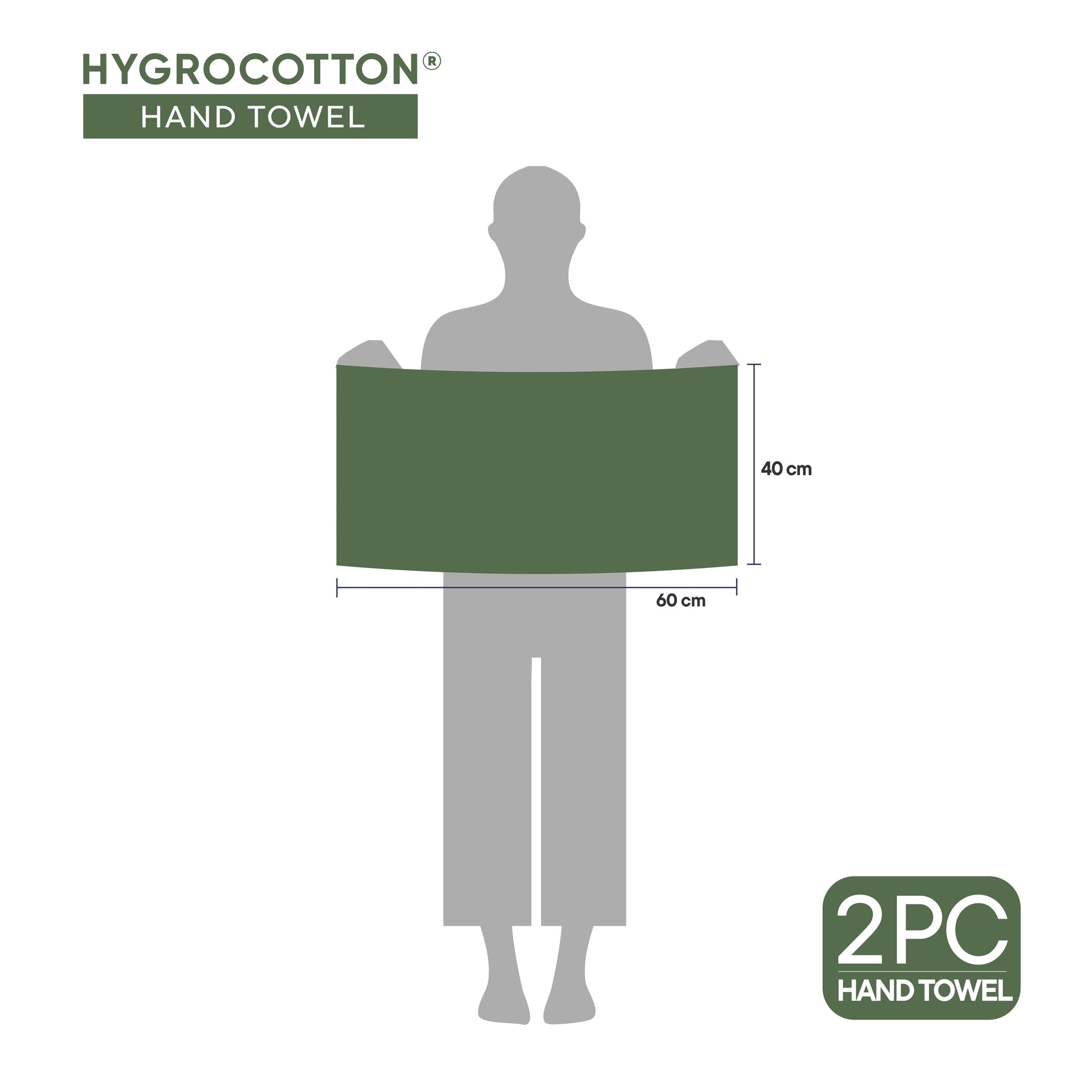 Spaces Hygro Hygro Cotton Hand Towel, 600 GSM, Solid