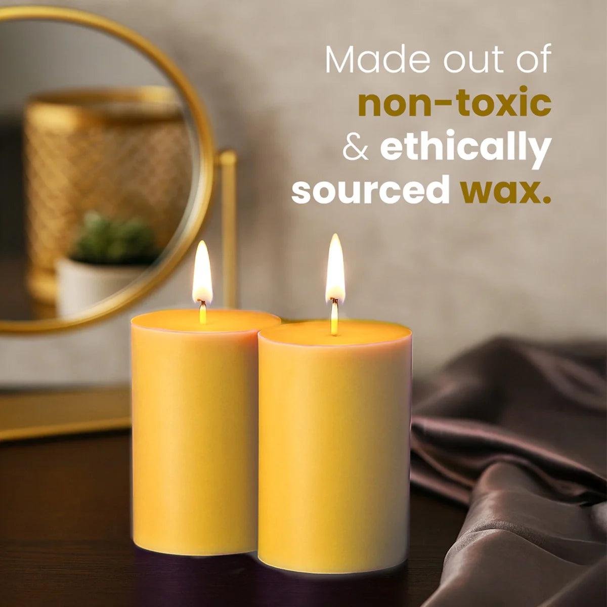 IRIS Mango Sorbet Fragranced Pillar Candles 120gm