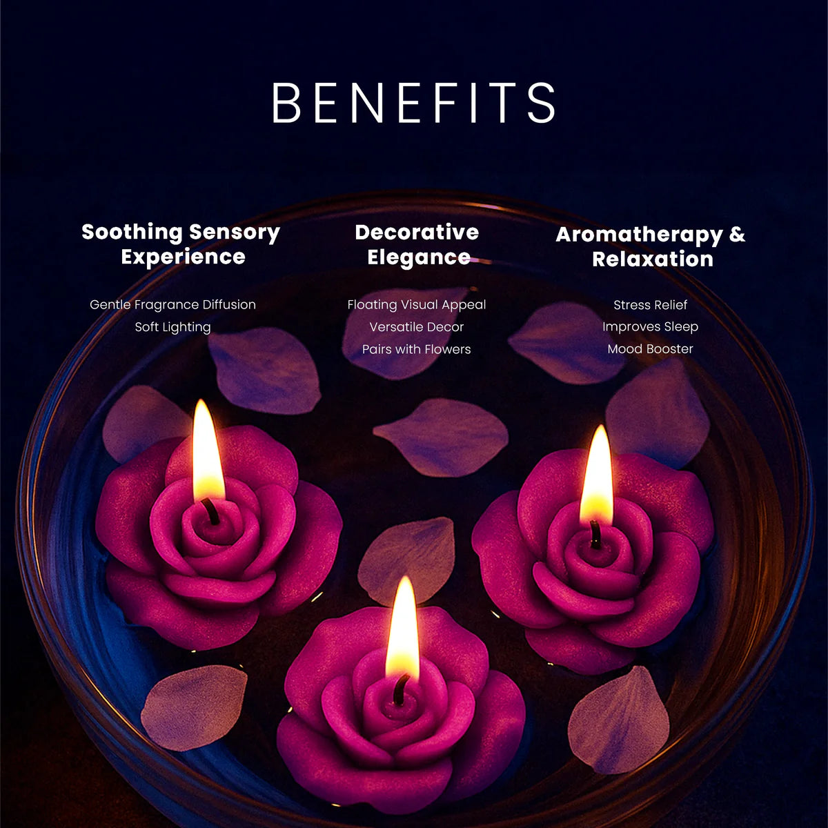 IRIS Lavender Aromatic Floating Candles 40GM