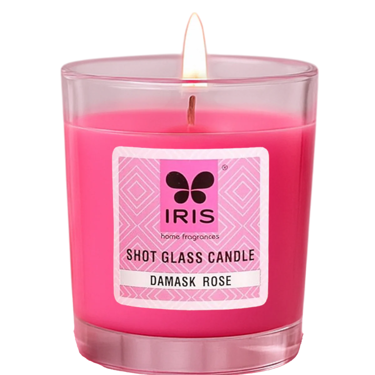 IRIS Shot Glass Candle - Damask Rose 40gm