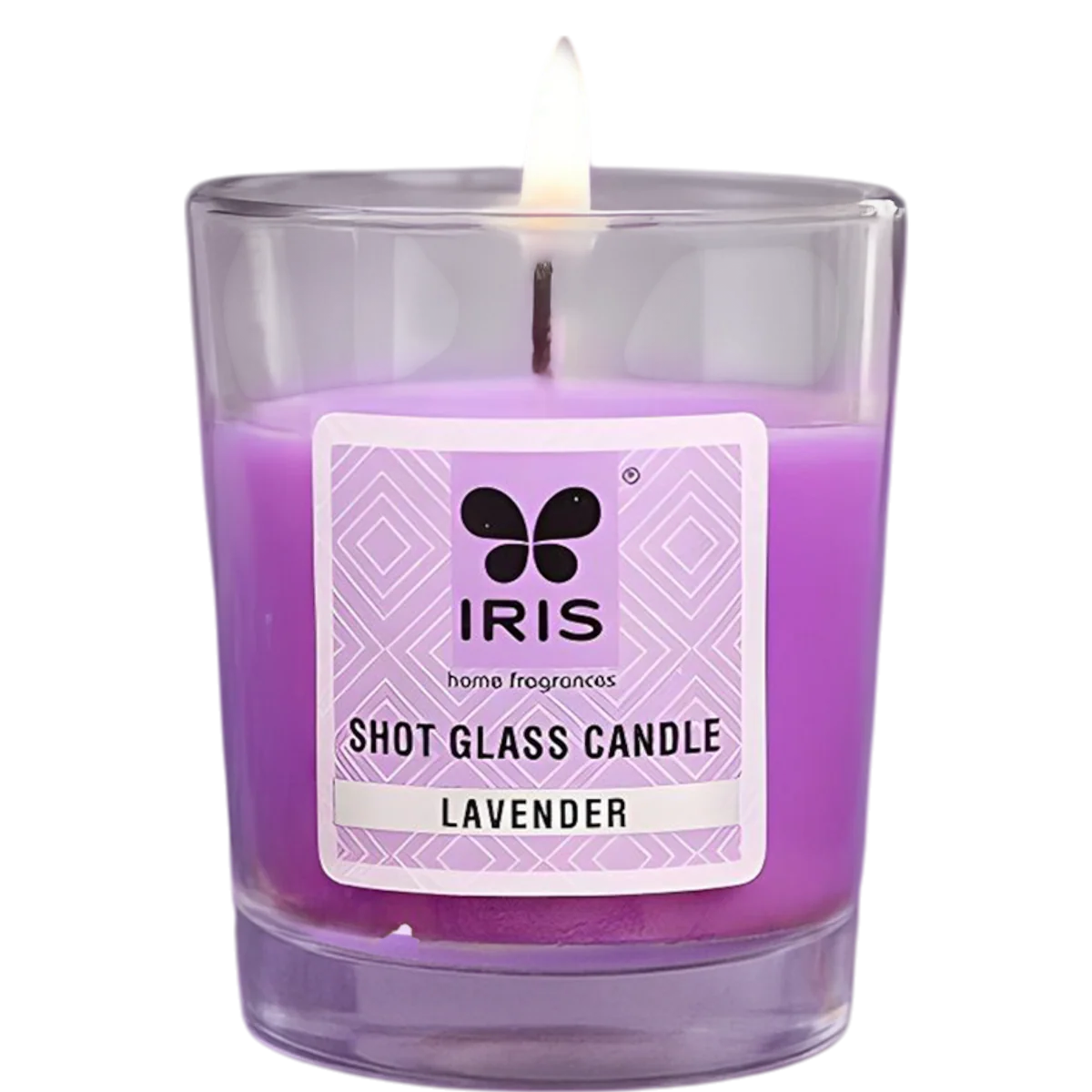 IRIS Shot Glass Scented Candle - Lavender 40gm