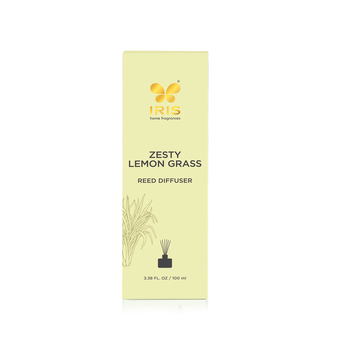 IRIS Zesty Lemongrass Aroma Reed Diffuser Set 100ml
