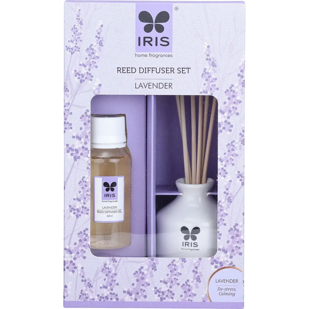 IRIS Lavender Reed Diffuser Set 60 Ml