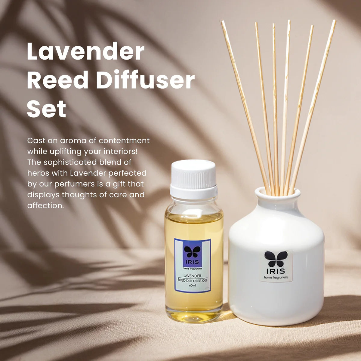 IRIS Lavender Reed Diffuser Set 60 Ml