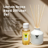 IRIS Lemon Grass Reed Diffuser Set 60Ml