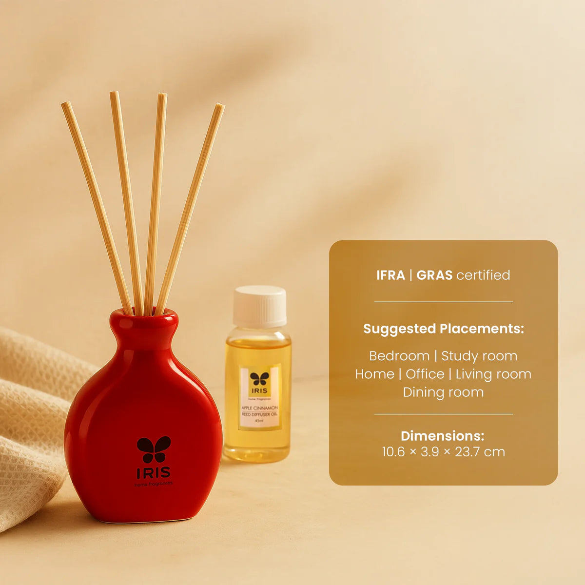 IRIS Apple Cinnamon Reed Diffuser 45ml