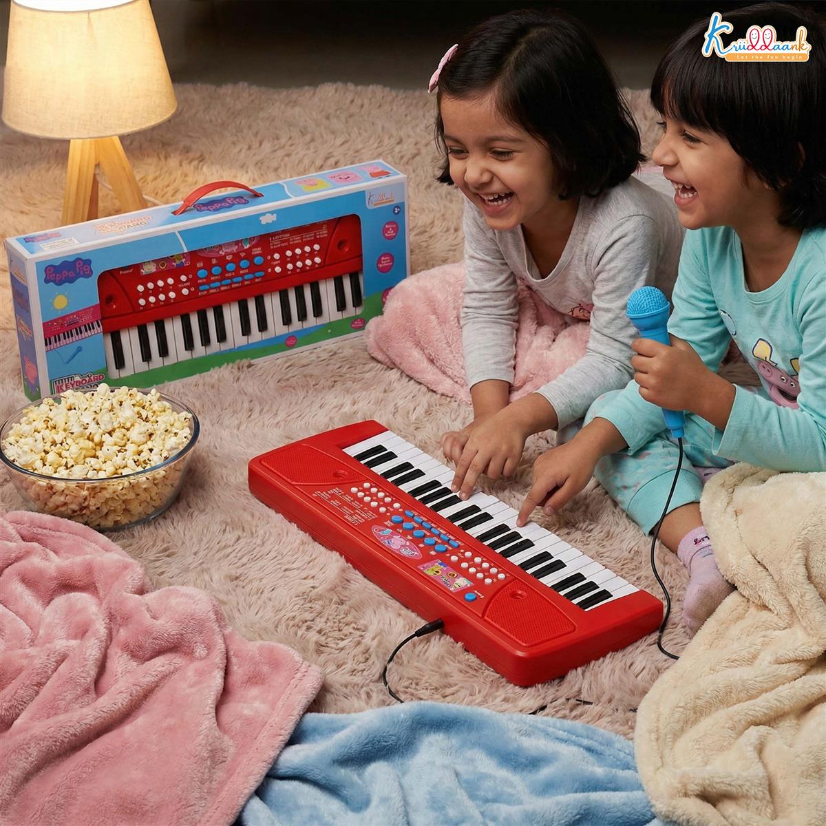 Kriiddaank Barbie Keyboard Piano 400 for Kids - 37 Keys