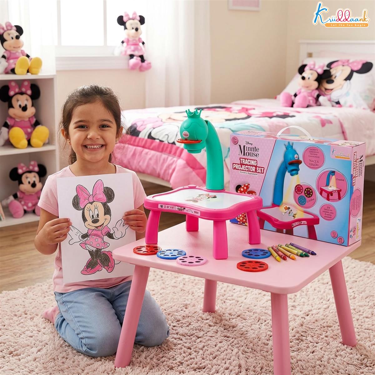 Kriiddaank Minnie Mouse Tracing Projector Set for Kids