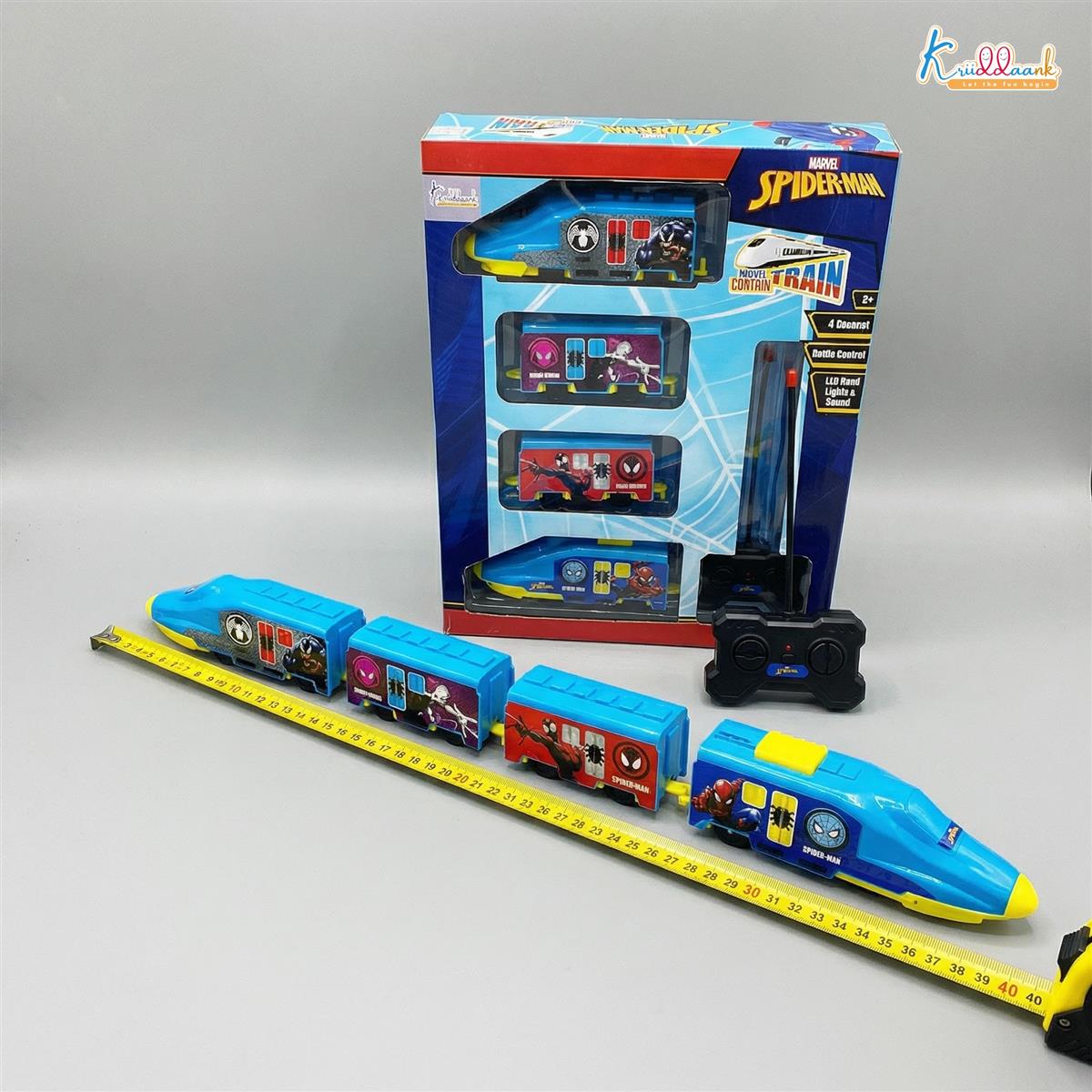 Kriiddaank Spiderman Theme RC Train Toy for Kids