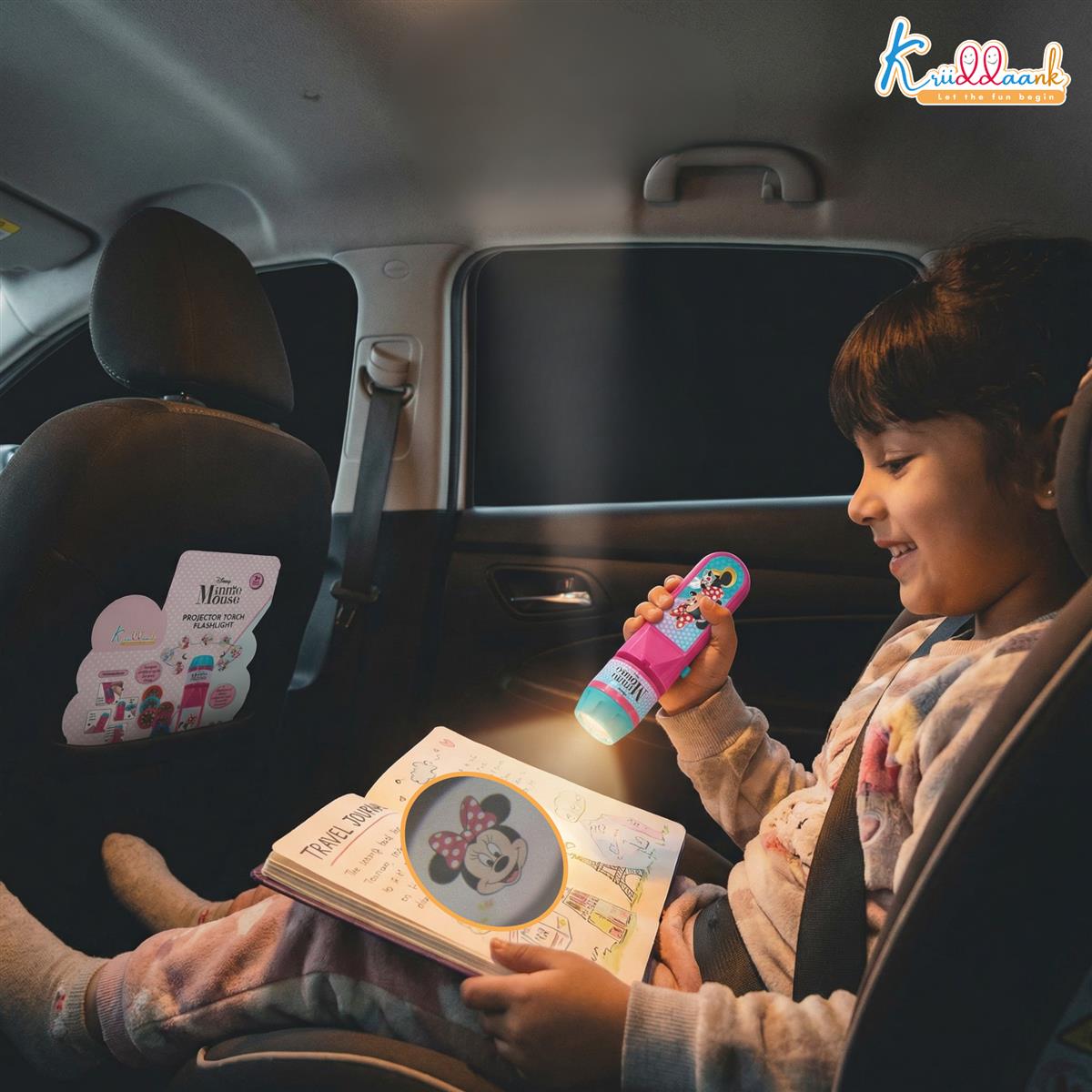Kriiddaank Disney Minnie Mouse Projector Torch Flashlight for Kids