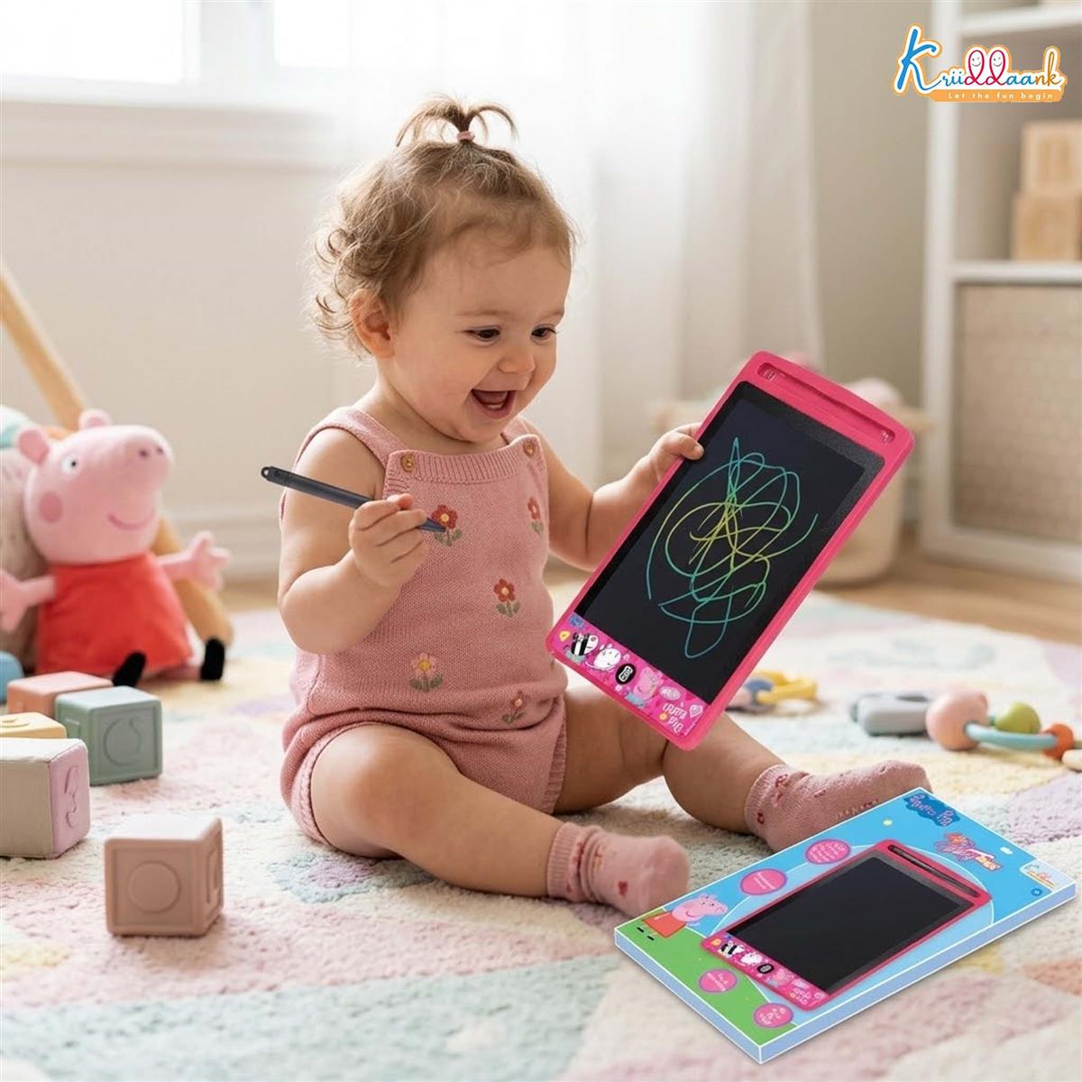 Kriiddaank Peppa Pig Theme 8.5 Inch LCD Writing Tablet for Kids