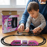 Kriiddaank Disney Princess Train Set for Girls- 11 Piece Pink
