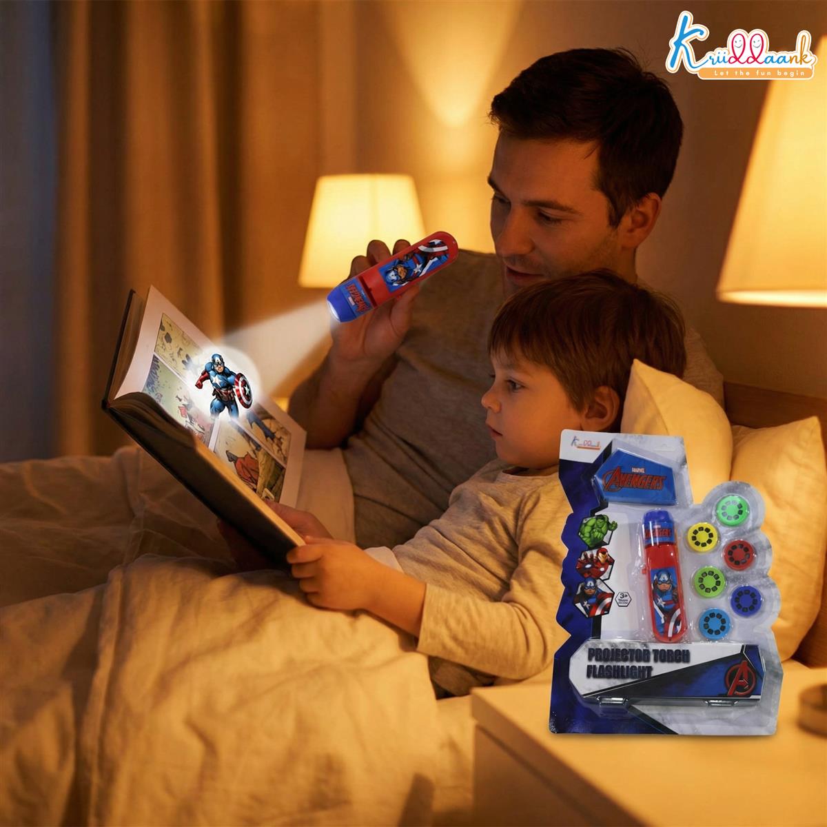 Kriiddaank Marvel Avengers Projector Torch