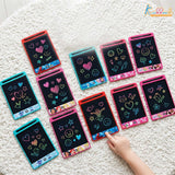 Kriiddaank Pack of 12 LCD Writing Tablet 8.5 Multicolor