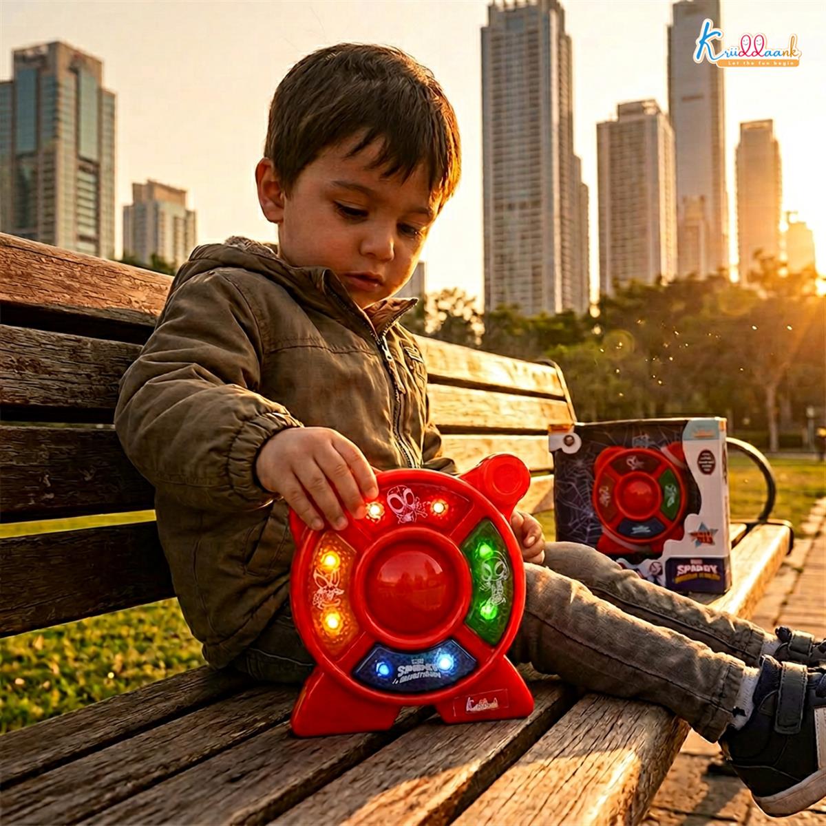 Kriiddaank Spiderman Theme Portable Music Star System for Kids â€“ Interactive Pocket