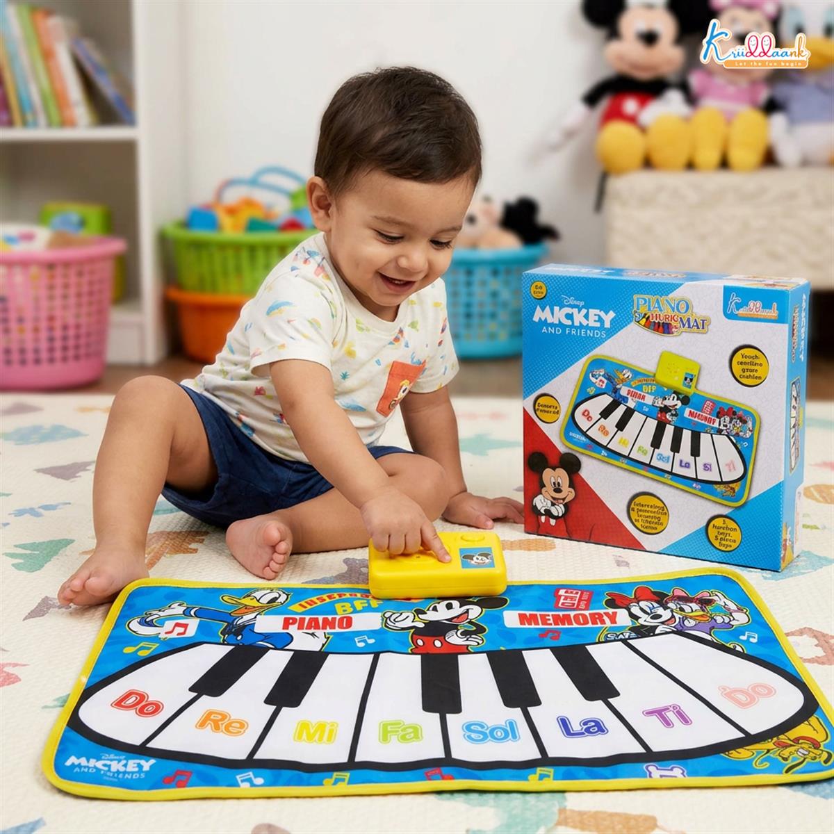 Kriiddaank Disney Mickey Mouse Piano Music Play Mat