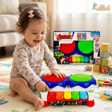 Kriiddaank Marvel Avengers 2-in-1 Piano Drum Musical Toy for Kids